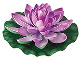 (Purple) - The Paragon Artificial Flowers - Fake Water Lily Plant, Realistic Outdoor Faux Silk Flowe