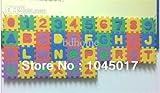1 は、 3 年間の 3 次元パズルの上の Wholesale-New 108 PC 教育的な子供のゲーム毛布ベビーアルファベットと数字の柔らかい泡の再生パズルマットパッドたくさん