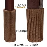 BTMBダブル増粘ブラウン家具ソックス椅子脚床プロテクター。。。 32PACK