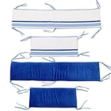 One Grace Place Simplicity Blue Crib Bumper, Blue, Light Blue, White by One Grace Place [並行輸入品]