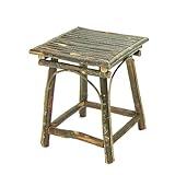 木製フラワースタンド　イス型花台　スクエア　高さ40cm