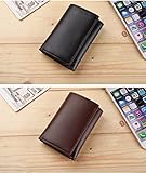 Mutell（TM）ファッションブランドメンズ財布PUレザーショートソリッド掛け金女性の財布三つ折り多機能ライチエンボスカードホルダーカモジグサ財布