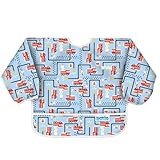 Bumkins Waterproof Sleeved Bib, Fire Engine, 6-24 Months by Bumkins [並行輸入品]