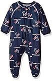 NFL新生児Texans Sleepwear All Over Print Zip Upカバーオール ブルー