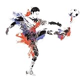 RoomMates RMK2490GM Men's Soccer Champion Peel and Stick Giant Wall Decals, 1-Pack [並行輸入品]