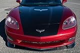 Extreme Online Store 交換用 2005-2013 シボレー コルベット C6 ベースモデル | ZR1 エクステンデッドスタイル フロントバンパー下部リップスプリッター (カーボンファイバー)