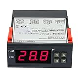 Vuage(TM) センサー付き10A 220Vサーモスタット熱レギュレータ温度調節計の熱電対-40～120摂氏度
