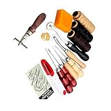 Eleoption 14点セット レザークラフト工具 DIY 手作り裁縫皮革 工具 レザーツール セット