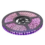 XKTTSUEERCRR 16.4 Ft / 5 m、ブラックPCB 3528 SMD 600led /ロール、防水（ip65）、DC 12 V、祝うHouseクリスマス祭パーティーのデコレーション柔