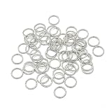 【BEAUTY PLAYER】丸カン シルバー 5mm 約500個入り ステンレス ジャンプリング マルカン リング 金具セット 基礎パーツ ジュエリー DIY用 手芸用品 クラフト用品 アクセサリーパーツ ハンドメイド 手作り ブレスレット ピアス イヤリング ネックレスなど