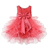 （イーエフイー）EFE こどもドレス　女の子　女児ドレス　ふわふわチュチュスカート　ビーズの上着　リボン飾り　結婚式　発表会　フォーマル　7色　65/70/75/80/90/100/110 (110,