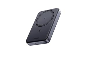 UGREEN Magsafe Power Bank 10000mAh Wireless Portable Charger 20W PD Fast Charging Slim Magnetic Battery Pack Powerbank Compatible with iPhone 17 Pro Max/iPhone Air/16 Plus/15/14/13/12 Series, Black