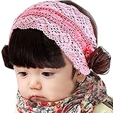 Doinshop Lovely Babys女の子パウダー前髪ヘアバンド写真撮影ヘッドバンド