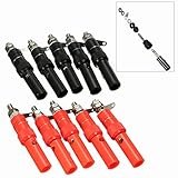 Daniu 10 Pairs 4Mm Terminal Banana Plug Socket Jack Connectors