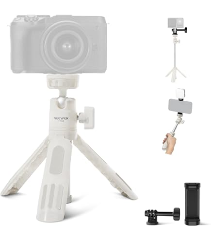 Amazon | MT-08 ホワイト ミニ三脚 三脚 3段伸縮式 自撮り棒