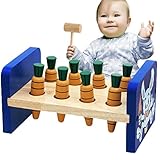 [ドリーマー]　ノックアウト　おもちゃ　にんじんを打つ　ボールゲーム　ボールスタンド　槌で叩く　ハンマー　立体パズル　知育玩具　早期開発　モグラ叩き　木製　子供　キッズ　出産祝い　誕生日プレゼント　幼
