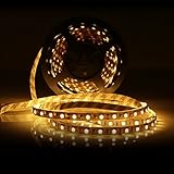 LEDMO 12V Flexible 300 SMD5050 LED Strip Light, 16.4-Feet (5 Meters), Warm White (4000K) [並行輸入品]