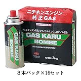 ニチネン ガスカル刈払機用 ガスカルボンベ 0000493 240g 48本 (3本パック×16セット)