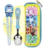 Robocar Poli Spoon+Chopstick Trainer+Case Set by Robot Car Poly