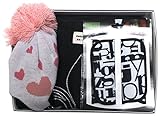 metromamma メトロママ セレブリティギフトセット 3点 スリングフローデリーブラック ニット帽子ピンクハート ベルトカバーメトロポリタン a264