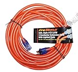 ProStyle 12 Gauge SJTW 3 Conductor 50 Foot Extension Cord With Lighted Ends - Orange [並行輸入品]