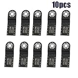 SHINA 10pcs 32mm ブレード カットソー マルチツール用 振動 バイメタルブレード クラフト趣味用 DIY 替刃セット 木材の切削工具