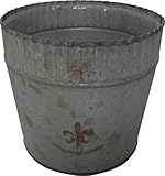 大橋新治商店 アンティーク調 ブリキ鉢カバー プランターカバー Tin pot ブランカ ポット L 30-705