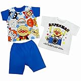 (バンダイ)BANDAI 半袖パジャマ アンパンマン ベビー 2トップス ブルー 90