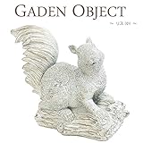 ガーデンオーナメント オブジェ リス 小 置き物 庭飾り 玄関飾り かわいい 動物 レジン ガーデン アニマル