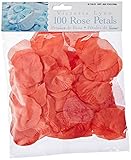 Darice RC-7209-35 Decorative Satin Rose Petals, Coral, 100-Pack [並行輸入品]