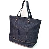 (ポロ ラルフローレン) Polo Ralph Lauren デニム トートバッグ 405666057 INDIGO 大きめ　バッグ メンズ レディース マザーズバック 旅行 通勤 通学 [並行輸入品