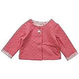 《秋冬春対応》(日本製) Pample Mousse(パンプルムース) ステッチ柄ニットキルトカーディガン 95cm/RE NO.DP-73256