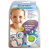 Rinse Ace My Own Shower Children's Showerhead with 3-Foot Quick-Connect/Detachable Hose and Dolphin 