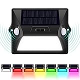 Qiilu センサーライト ソーラーライト LED 人感センサー搭載 自動点灯 モード切替 太陽発電 IP65防水 屋外照明/軒先/駐車場/庭先/玄関周りなど対応 防犯ライト