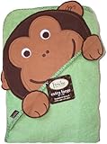 Extra Large 40x30 Absorbent Hooded Towel, Monkey, Frenchie Mini Couture by Frenchie Mini Couture [並行