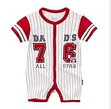2016夏最新作 男の子用ハンサムすぎるジェントルマン半袖ボディースーツ　紺ロンパース 出産祝い (59, レッド)