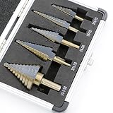 到着高品質5個/セットHSSコバルトマルチホイル50サイズSTEP DRILL BIT SET /アルミケース