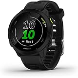 Garmin Forerunner 55, Featuring Daily Suggested Workouts, PacePro, Race Predictor, Safety Tracking Features and more, Black (