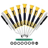 Kingsdun 12 in 1 Torx Screwdriver Sets with T3 T4 T5 T6 T7 T8 T10 Star Screwdrivers Stainless Steel 