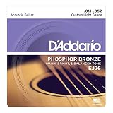 D'Addario EJ26 フォスファーブロンズ Custom Light(11-52) ダダリオ アコースティックギター弦 EJ-26【国内正規品】