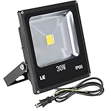 LE 30W 昼光色 LED投光器 フラッドライト 作業灯 75WHPS相当 防水IP66 省エネ 広角