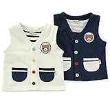 Piccolo (ピッコロ) ベスト (70～90cm) キムラタンの子供服 (34313-183) ネイビーブルー 80