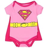 スーパーガール幼児ベビーGirls "クリーパーOnesieボディスーツSnapsuit " withケープ US サイズ: 3S カラー: ピンク