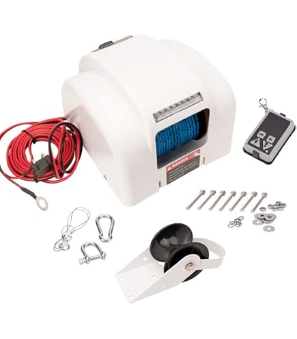 工進　ウィンドラス　ドラム　アンカーウィンチ　鹿　12V 猟銃　漁師　猟友会 Amazon.co.jp: 35ポンド電動ボートアンカーウインチキット、マリン