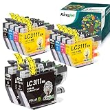 Kingjet Brother LC3111-4PK 互換インクカートリッジLC3111 インク2セットLC3111BK 2本 (計10本) ブラザー大容量タイプ DCP J572N J577N J582N J978N J998DN J973N J982N J987N