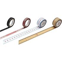 Amazon | 目盛り付きマスキングテープ 20mmx18m 70420 | マスキング