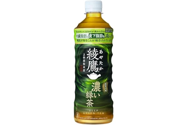 Ayataka Coca-Cola Dark Green Tea, 18.6 fl oz (525 ml) PET x 24 Bottles (Food with Functional Claims)