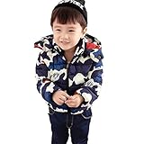 Burning Go キッズ迷彩コート ベビー服 防寒ダウンコート 中綿 ジャケット アウター コート 男の子 秋冬 子供服