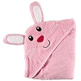Luvable Friends Animal Face Hooded Woven Terry Baby Towel, Bunny by Luvable Friends [並行輸入品]