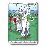 Londons Timesカートゥーン – Golfing Doctor – 照明スイッチカバー – シングルトグルスイッチ( LSP _ 2271 _ 1 )